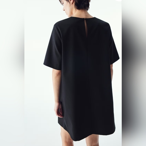 H&M A-Line Shift Black Shift Dress Size Medium - Picture 2 of 9